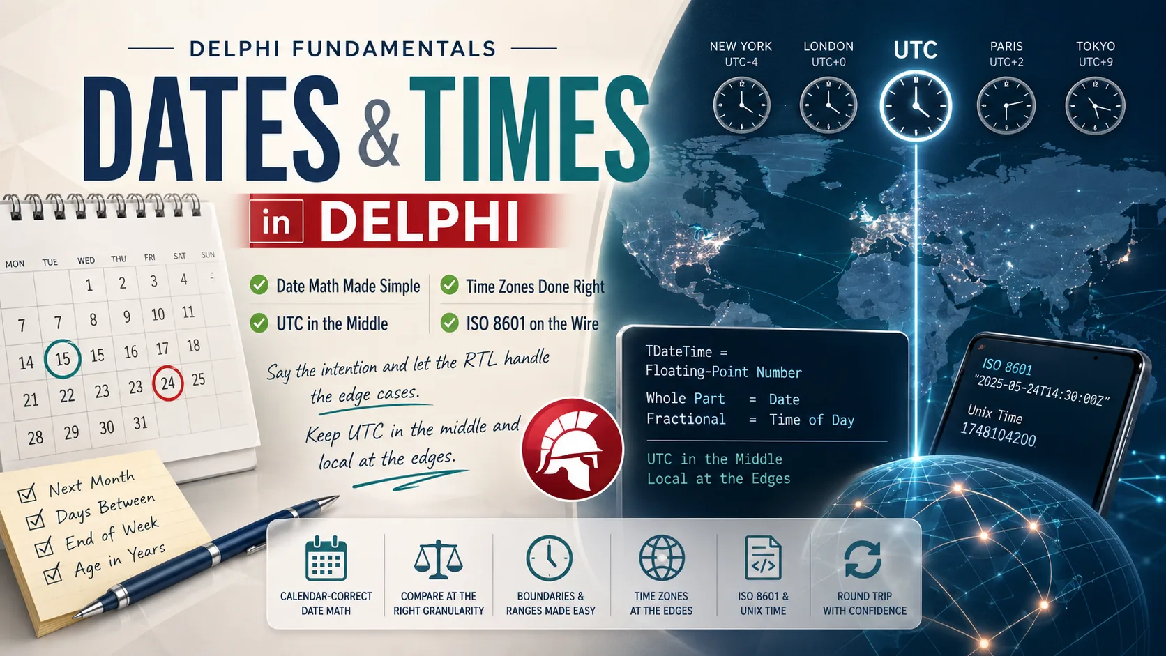 Dates and Times in Delphi